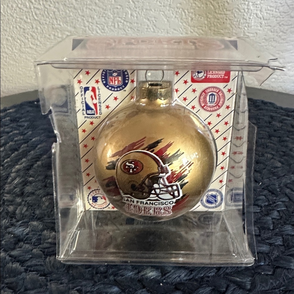 Vintage SF 49ers Gold Ornament